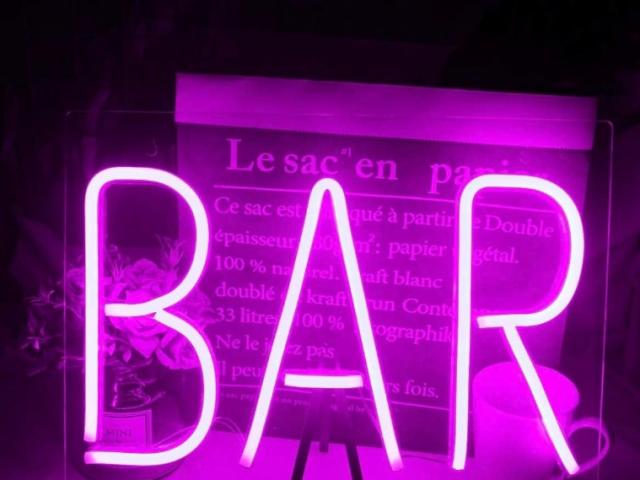 Néon rose BAR 